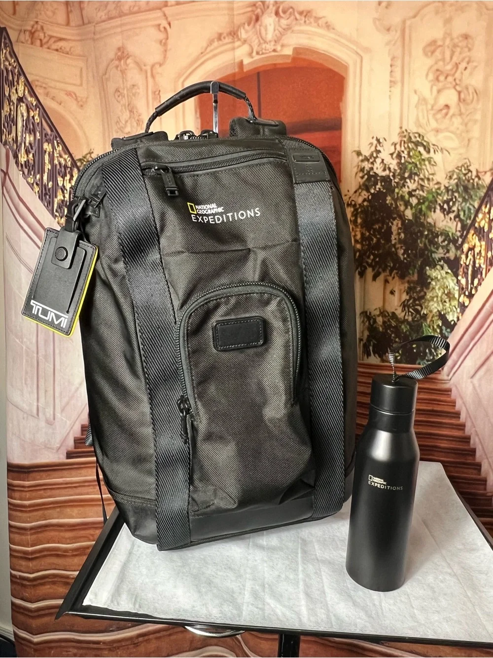 Tumi National Geographic Expeditions Edward Backpack Black Laptop Travel Outdoor